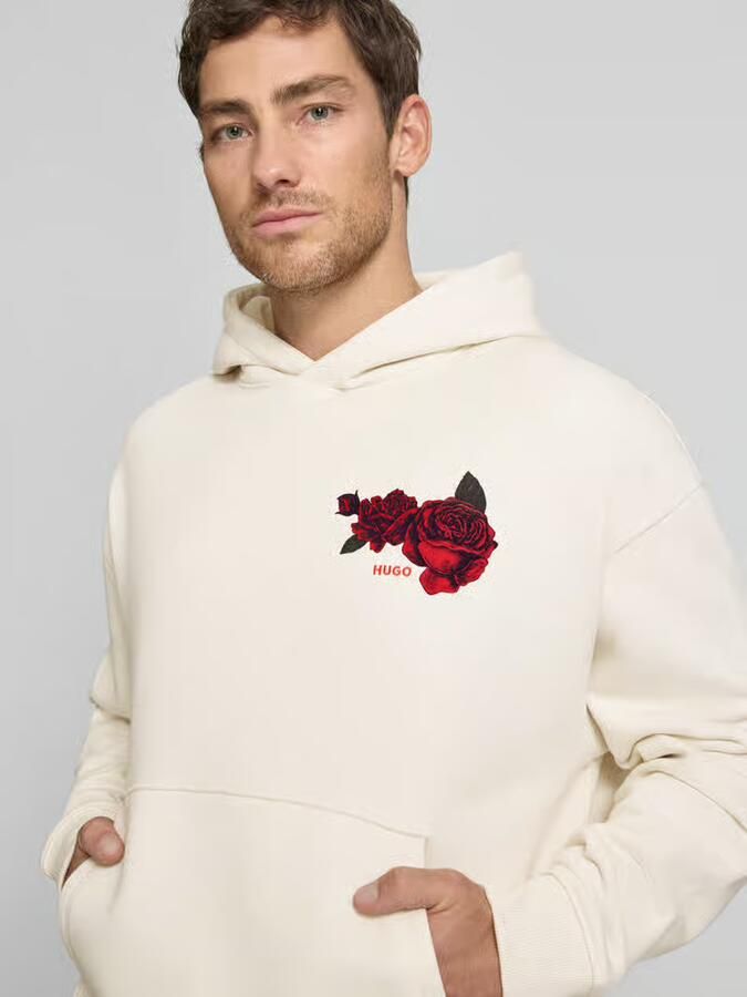 HUGO regular fit hoodie van puur katoen model 'DAGETHOOD'
