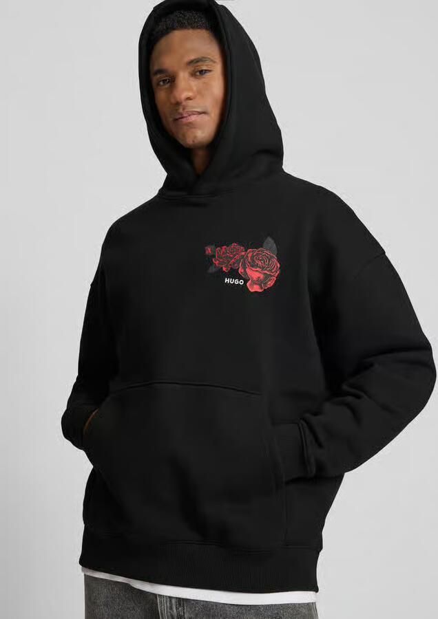 HUGO regular fit hoodie van puur katoen model 'DAGETHOOD'