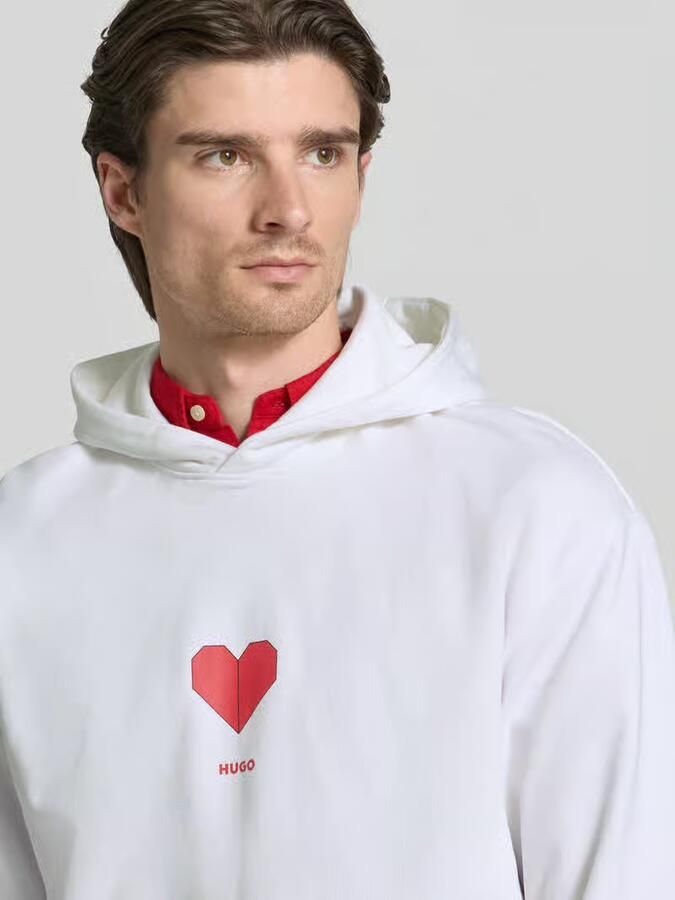 HUGO Regular fit hoodie van puur katoen model 'DALENTINOS' - Foto 2