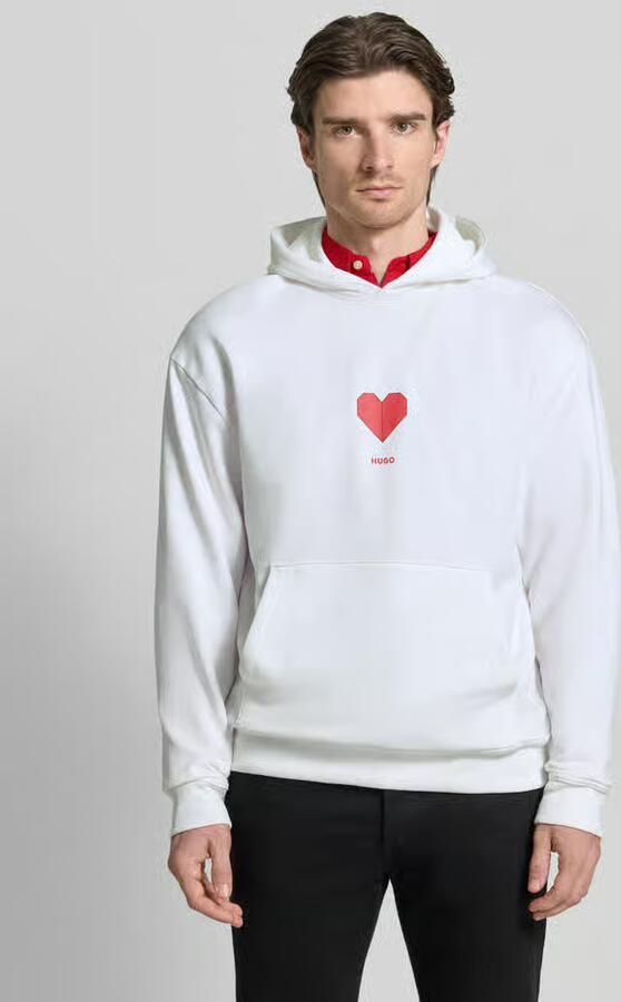 HUGO Regular fit HOODIE van puur katoen model 'DALENTINOS' - Foto 3