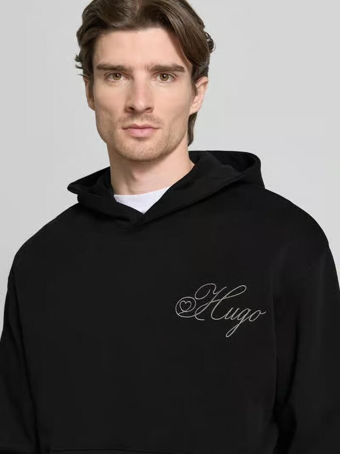 HUGO Regular fit hoodie van puur katoen model 'DALENTO' - Foto 2