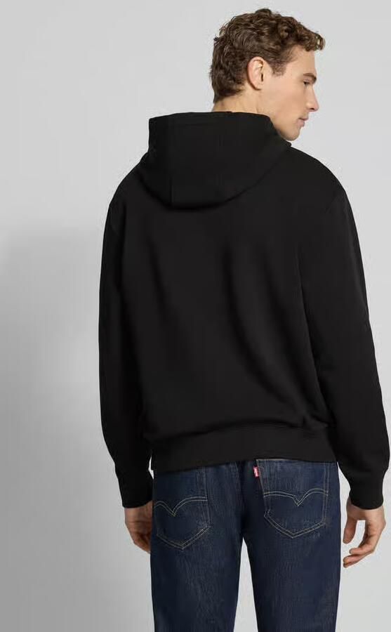 Hugo Boss Zwarte trui met capuchon en elastische boorden Zwart Heren - Foto 9