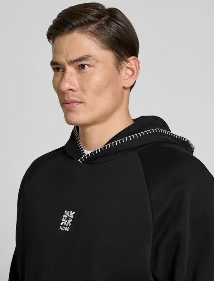HUGO regular fit hoodie van puur katoen model 'DAROHOOD'