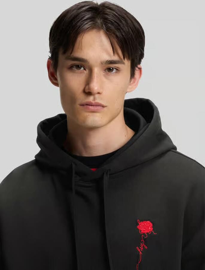 HUGO Regular fit hoodie van puur katoen model 'Diflowhood'