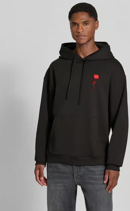 HUGO Regular fit hoodie van puur katoen model 'Diflowhood' - Foto 2