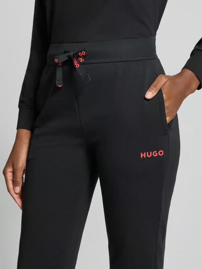 HUGO underwear Joggingbroek elastische band met tunnelkoord rechte pasvorm steekzakken