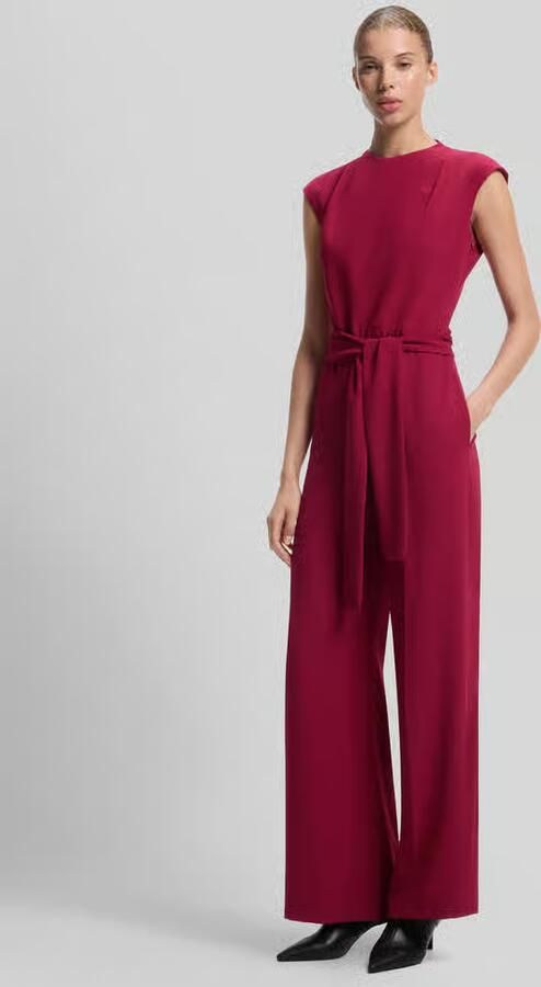 HUGO Regular fit jumpsuit met strikceintuur model 'Kathalia' - Foto 2