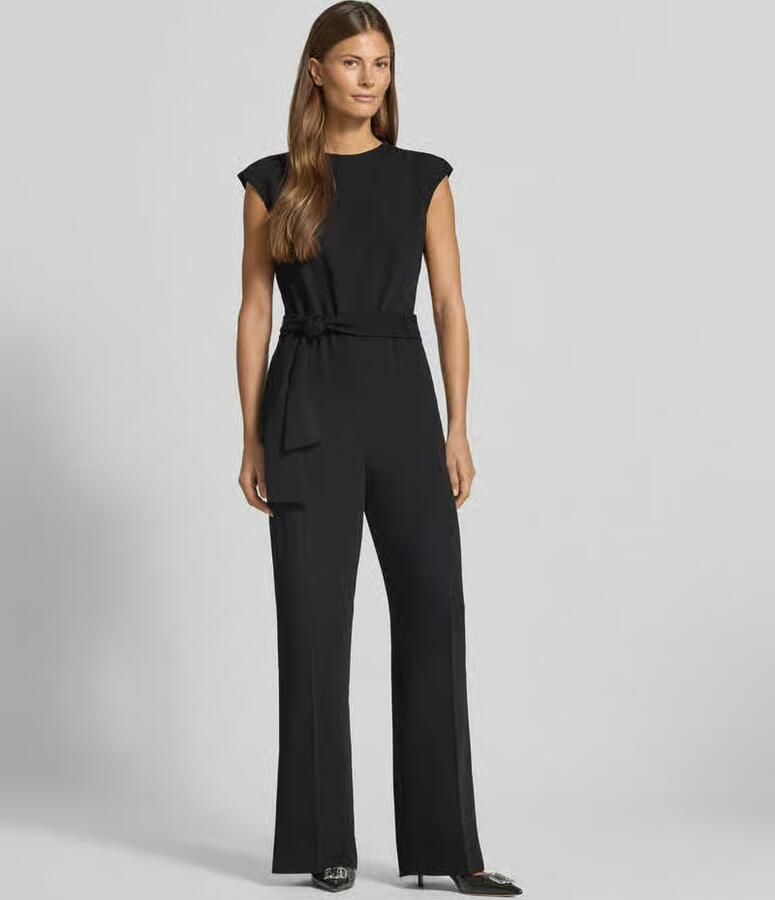 HUGO Regular fit jumpsuit met strikceintuur model 'Kathalia' - Foto 2