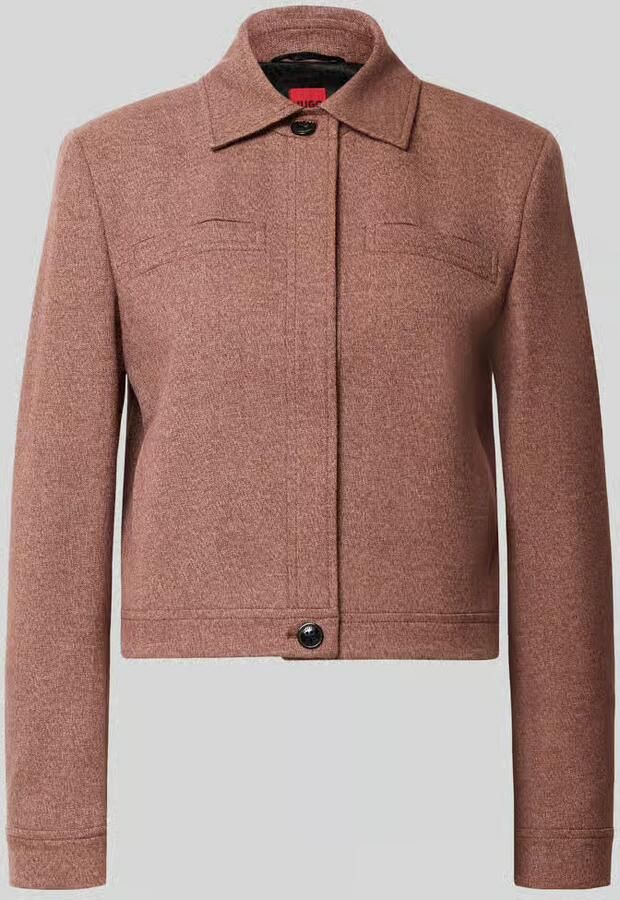 HUGO Regular fit kort colbert met viscose model 'Alitte' - Foto 2