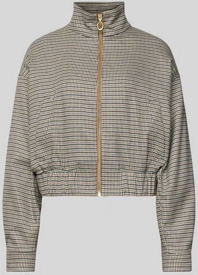 HUGO Regular fit korte blazer met all-over motief model 'AMEFINE'