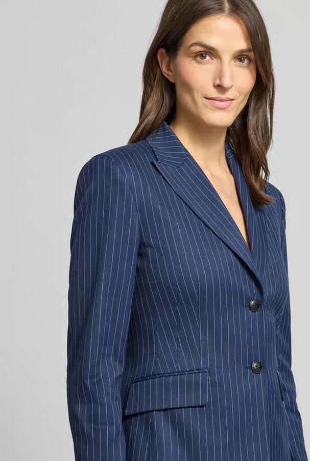 HUGO Regular fit korte blazer met all-over motief model 'ASMALLA' - Foto 2