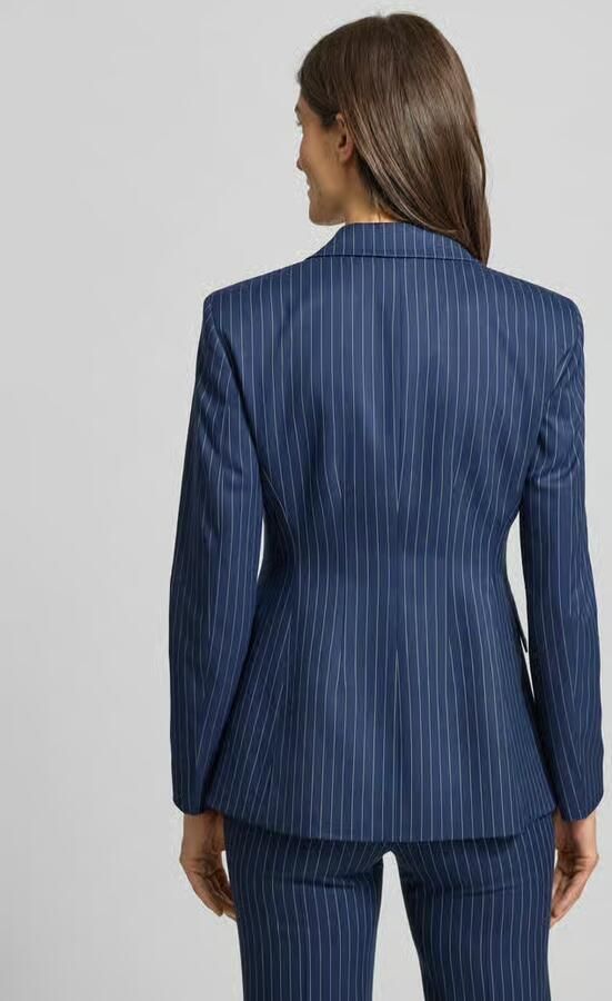 HUGO Regular fit korte blazer met all-over motief Model 'ASMALLA' - Foto 2
