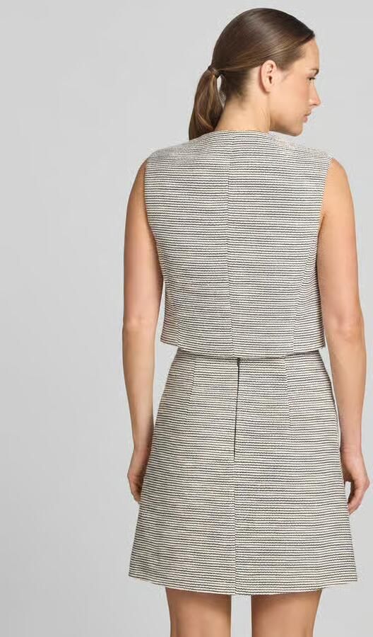 HUGO regular fit korte blazer met all-over motief model 'AWINEA' - Foto 3