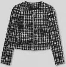 HUGO Regular fit korte blazer met katoenanteil model 'Aboucle-1'
