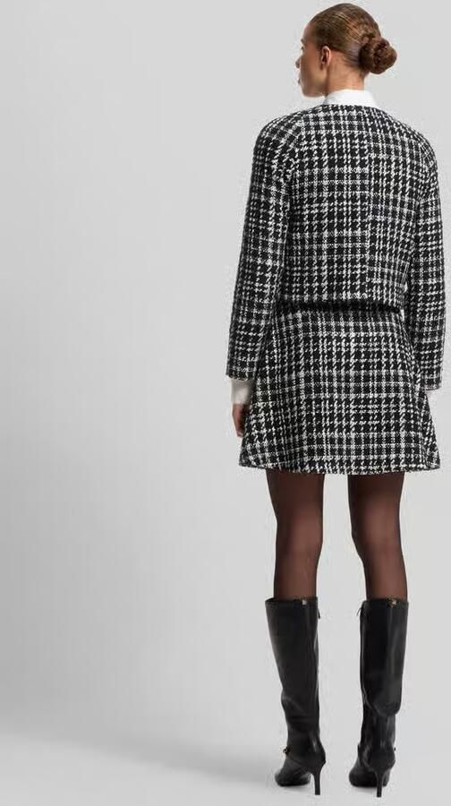 HUGO Regular fit korte blazer met katoenanteil model 'Aboucle-1' - Foto 2