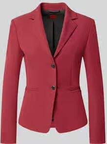 HUGO Regular fit korte blazer met reverskraag model 'Agonia'