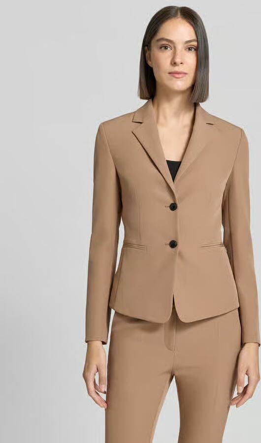 HUGO Regular fit korte blazer met reverskraag model 'Agonia' - Foto 3