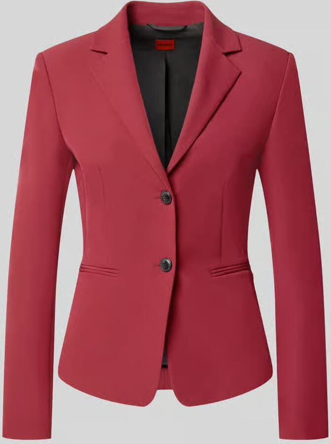 HUGO Regular fit korte blazer met reverskraag model 'Agonia' - Foto 2