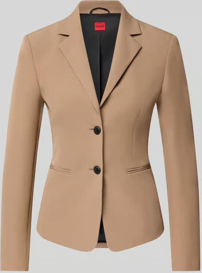 HUGO Regular fit korte blazer met reverskraag model 'Agonia' - Foto 2