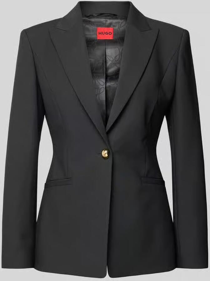 HUGO Regular fit korte blazer met viscose model 'ABIRE'