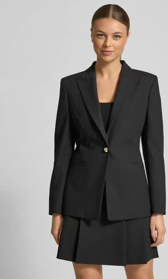 HUGO Regular fit korte blazer met viscose model 'ABIRE' - Foto 3