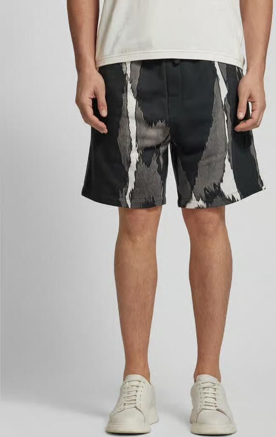 Hugo Boss Gedrukte katoenen shorts voor streetwear-stijl Multicolor Heren - Foto 4