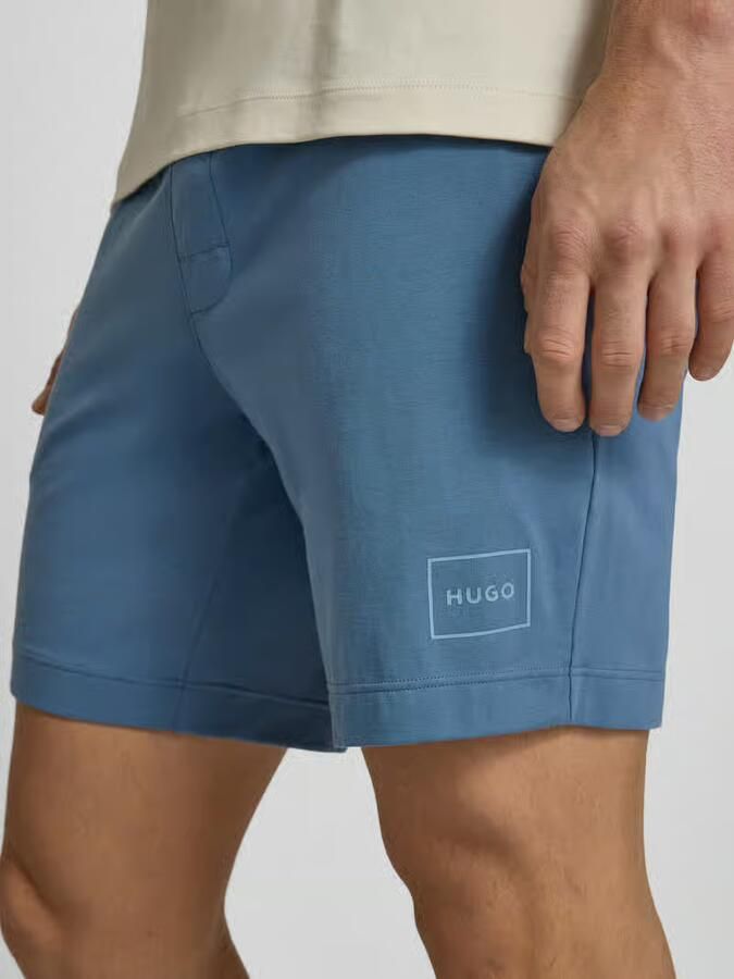HUGO Regular fit korte broek van katoenmix model 'LAZE' - Foto 2