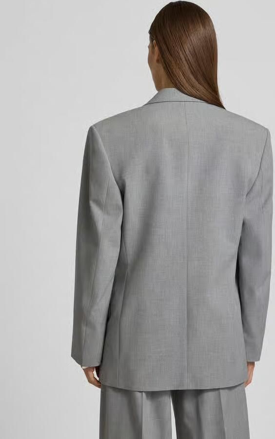 HUGO Regular fit lange blazer met broche model 'ANTEGI' - Foto 2