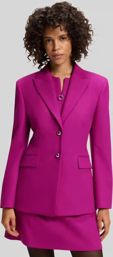HUGO Regular fit lange blazer met viscose met model 'Asmalla' - Foto 3