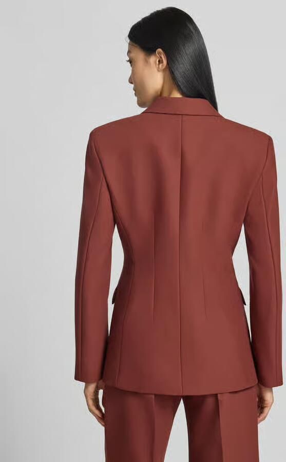 HUGO Regular fit lange blazer met viscose met model 'Asmalla' - Foto 2