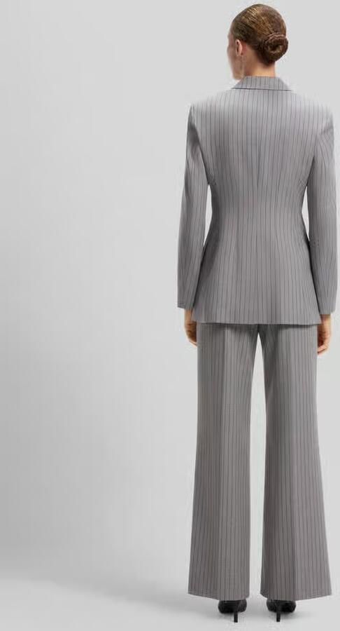 HUGO Regular fit lange blazer met viscose model 'Ankati' - Foto 2