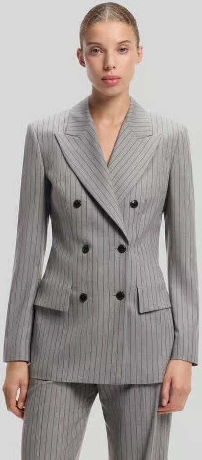 HUGO Regular fit lange blazer met viscose model 'Ankati' - Foto 3