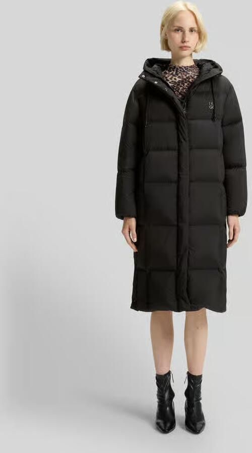HUGO Regular fit lange donsjas met capuchon model 'FINI-3'