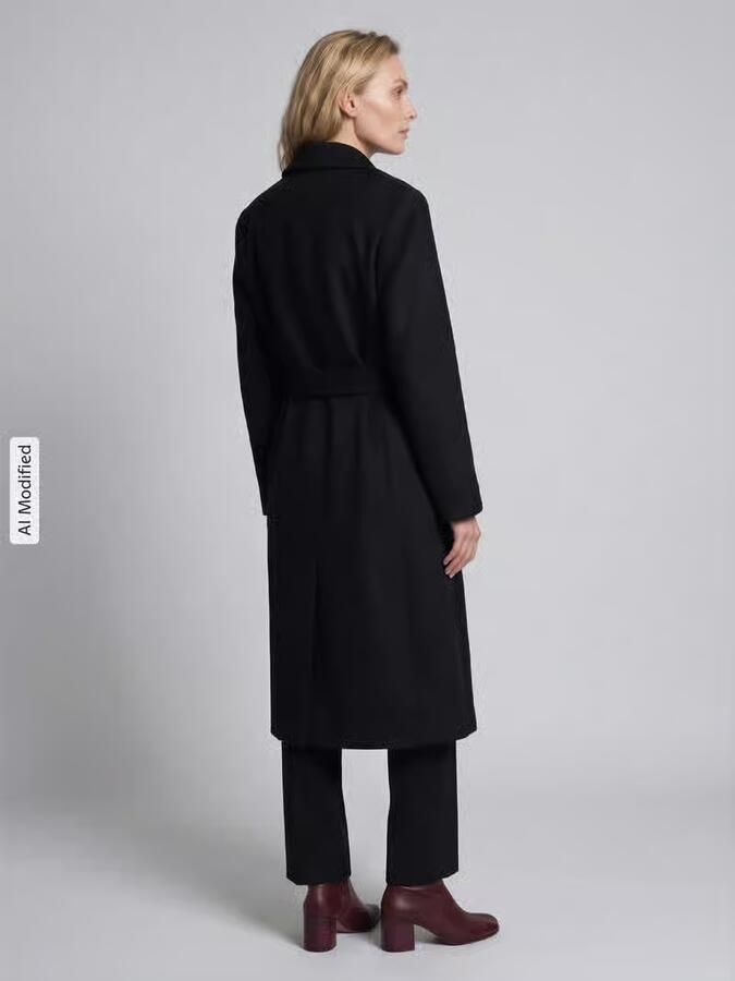 HUGO Regular fit lange jas met wol model 'Mindina' - Foto 2