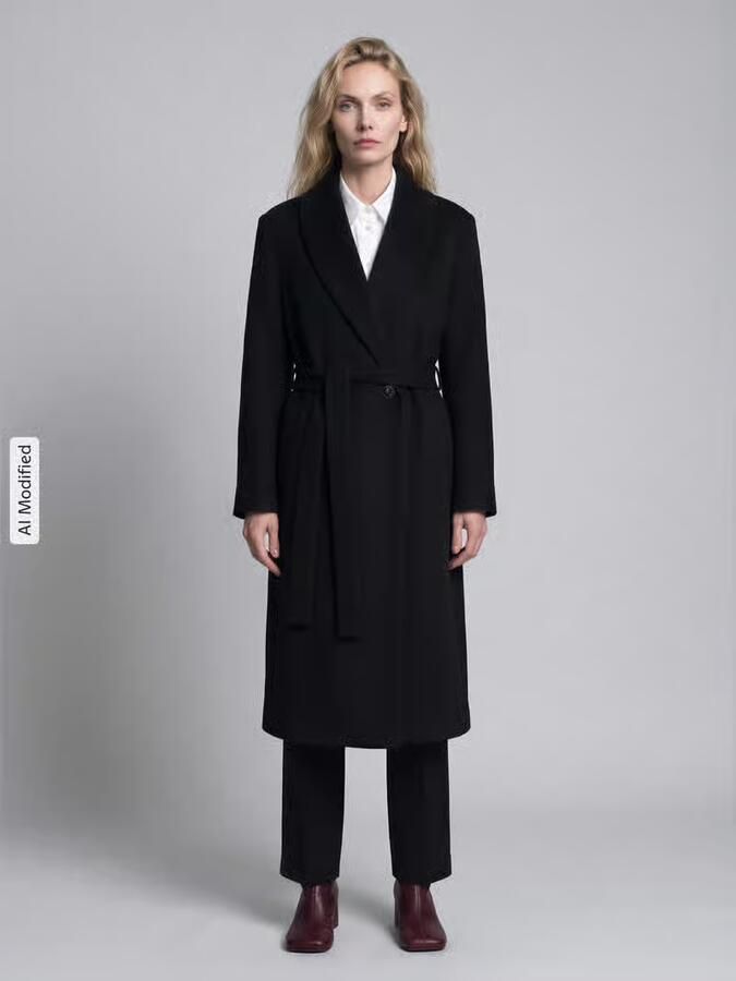 HUGO Regular fit lange jas met wol model 'Mindina' - Foto 3