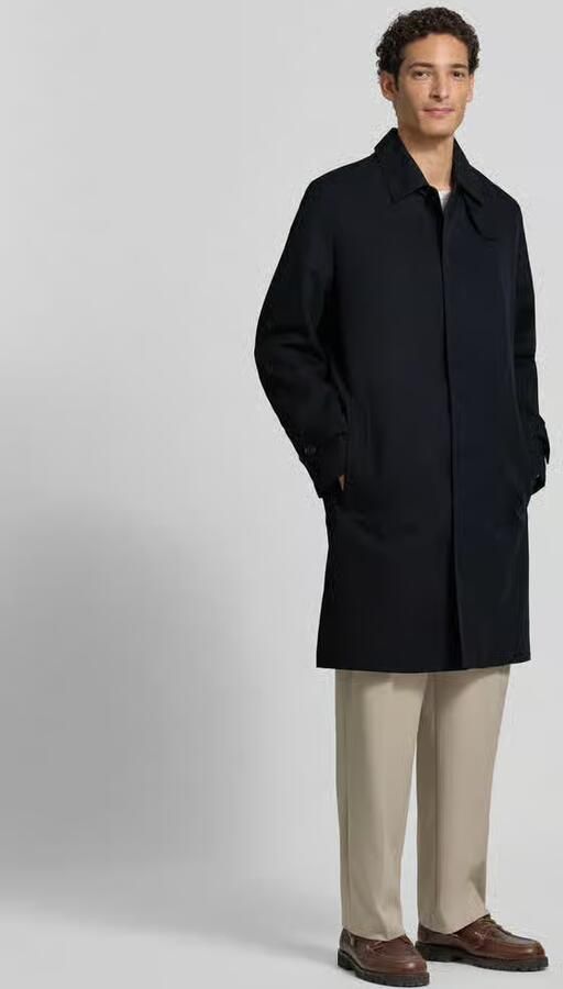HUGO Regular fit lange jas van katoenmix model 'Maver2631' - Foto 3