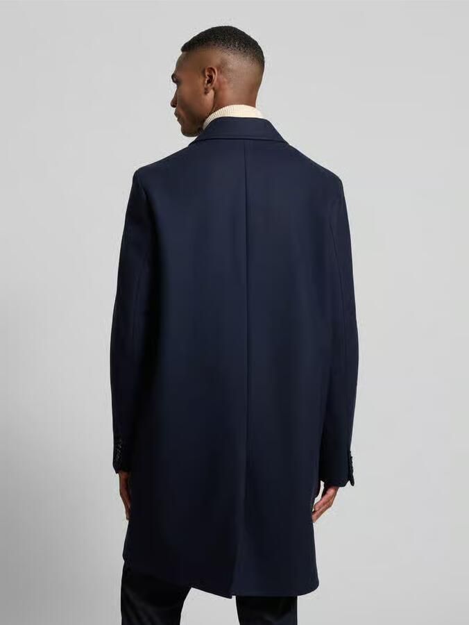 HUGO Regular fit lange jas van wolmix model 'MALTE'