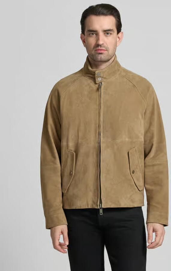 HUGO Regular fit leren jack van echt geitenleer model 'LORIDGE' - Foto 5