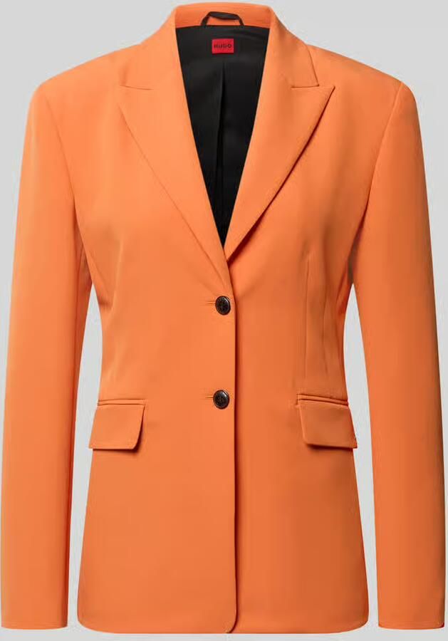 HUGO regular fit longblazer met 1-knoopssluiting model 'ASMALLA-1' - Foto 2