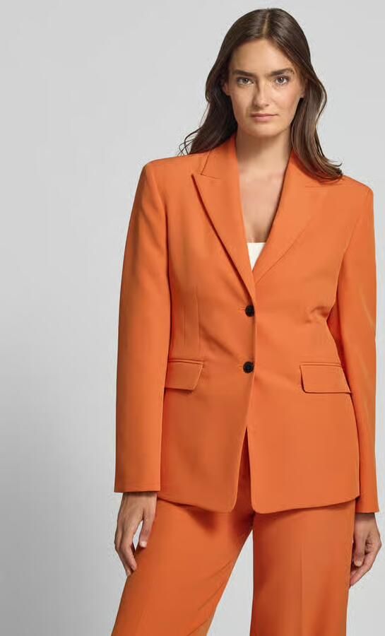 HUGO regular fit longblazer met 1-knoopssluiting model 'ASMALLA-1' - Foto 4