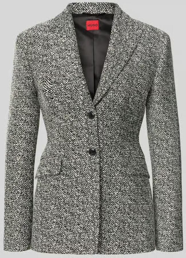 HUGO Regular fit longblazer met 2-knoopsluiting model 'Asmalla' - Foto 2