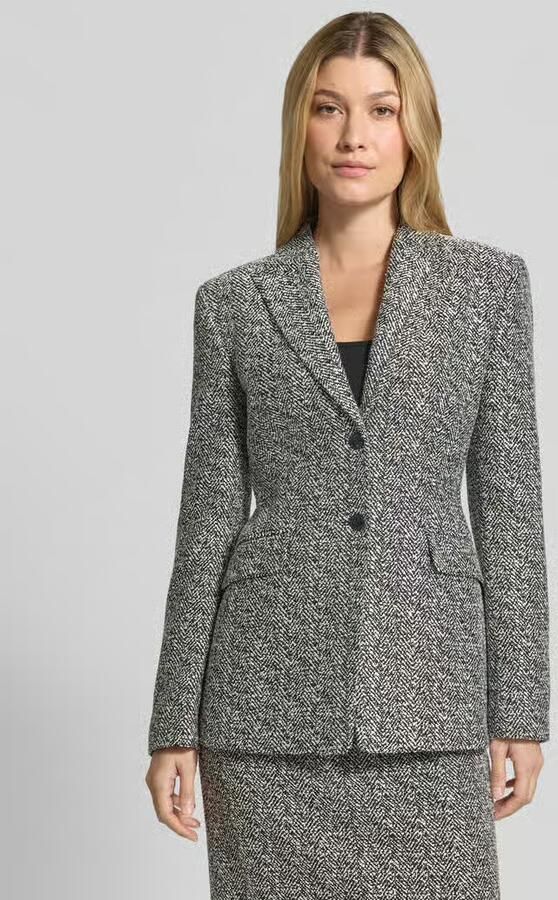 HUGO Regular fit longblazer met 2-knoopsluiting model 'Asmalla' - Foto 3