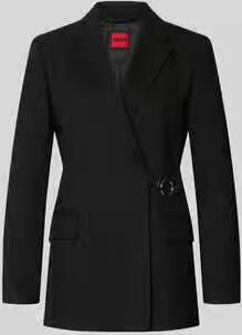 HUGO Regular fit longblazer met viscose model 'Alinde'