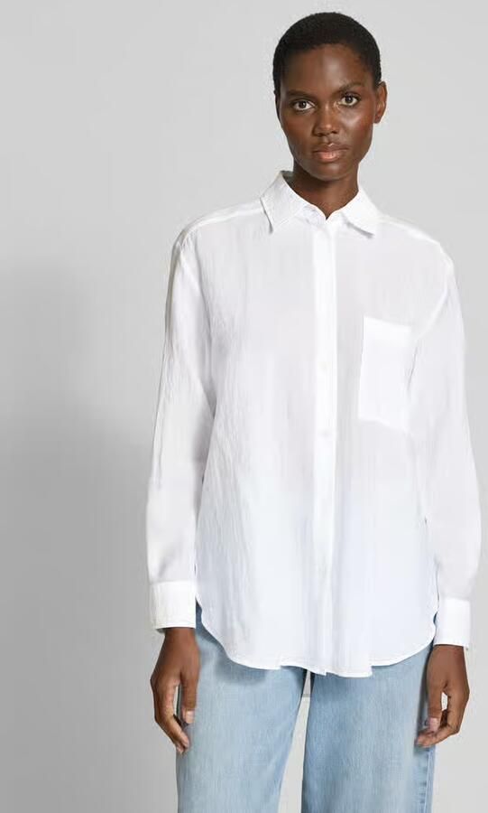 HUGO Regular fit overhemdblouse in kreuklook model 'Elodina' - Foto 2