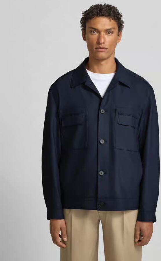 HUGO Regular fit overhemdjack met viscose Model 'JULIANO' - Foto 4
