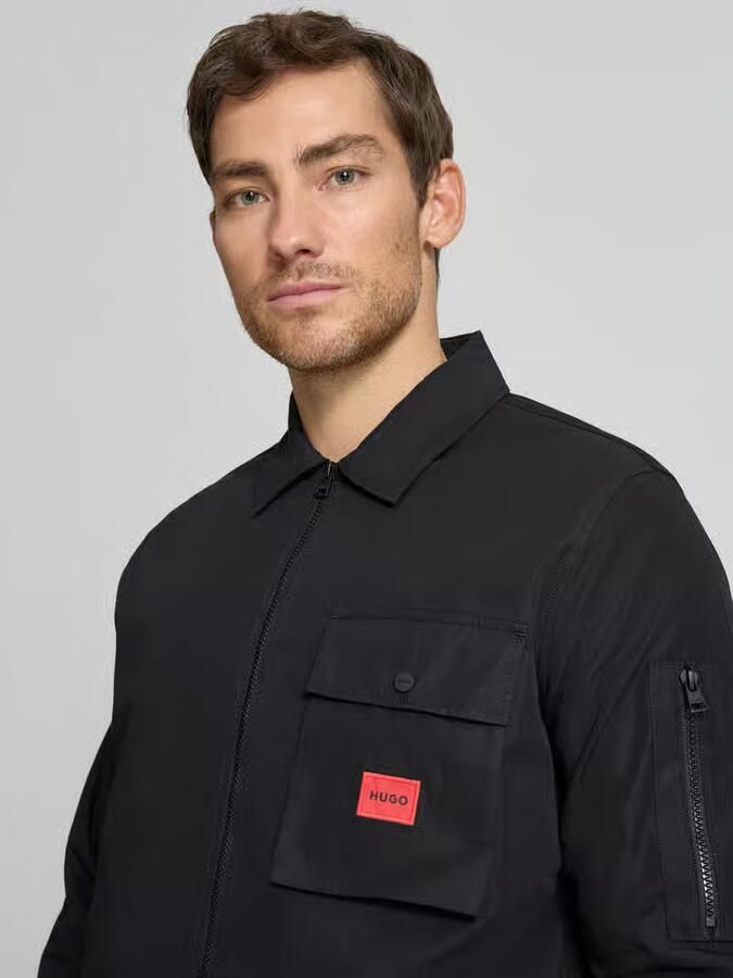 HUGO Regular fit overhemdjack met tweewegsritssluiting model 'Emmond'