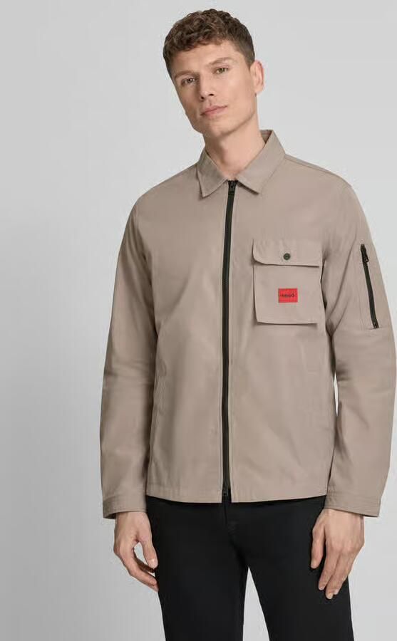 HUGO regular fit overhemdjack van katoenmix model 'EMMOND' - Foto 3