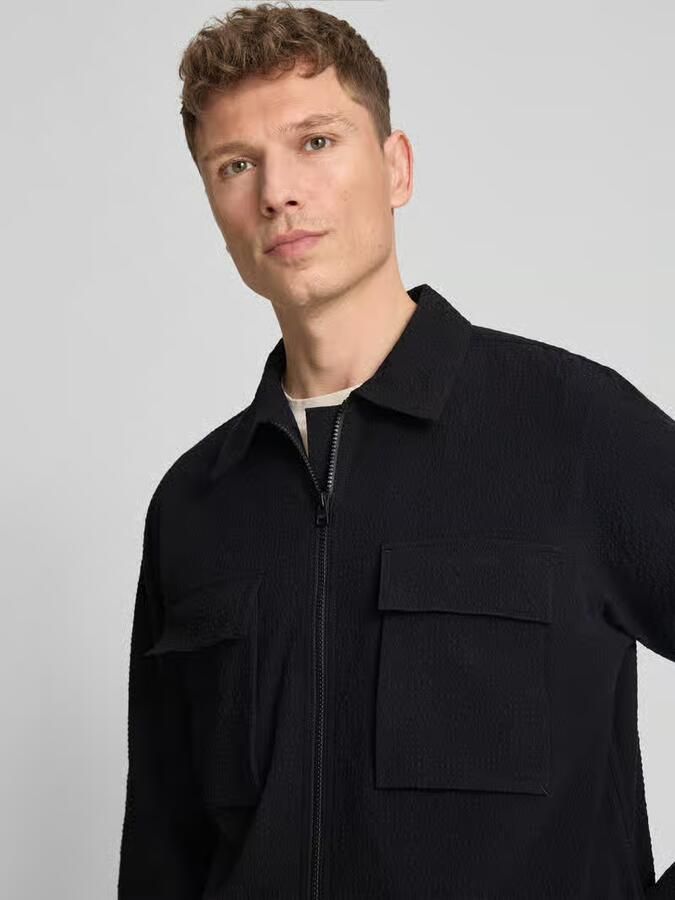 HUGO regular fit overjacket van katoenmix Mondall 'ESELIO'