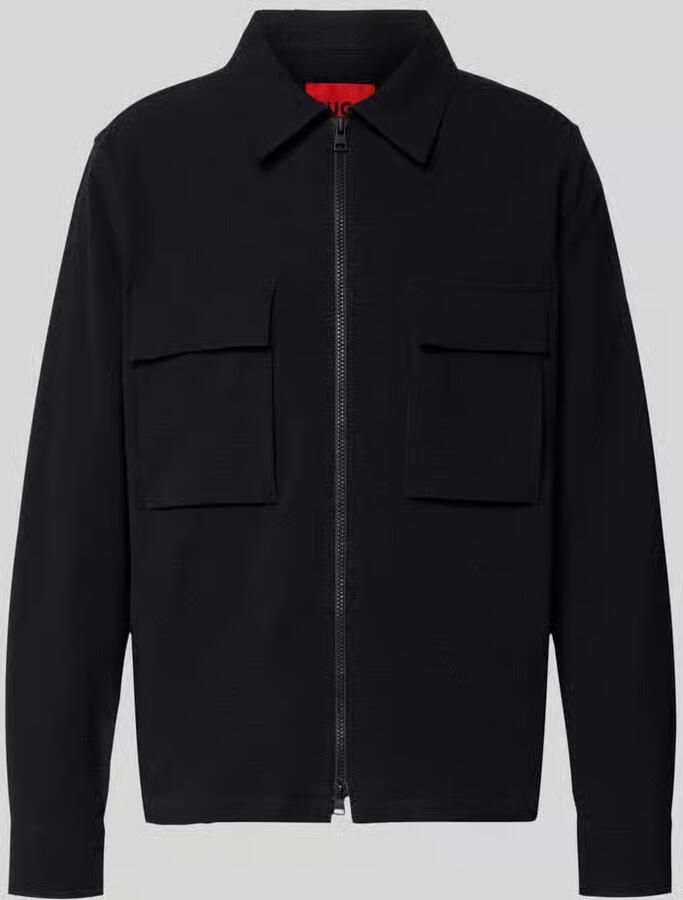 HUGO regular fit overjacket van katoenmix Mondall 'ESELIO' - Foto 2
