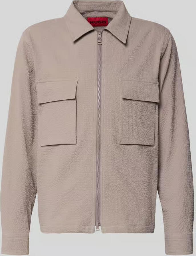 HUGO regular fit overjacket van katoenmix Mondall 'ESELIO' - Foto 2